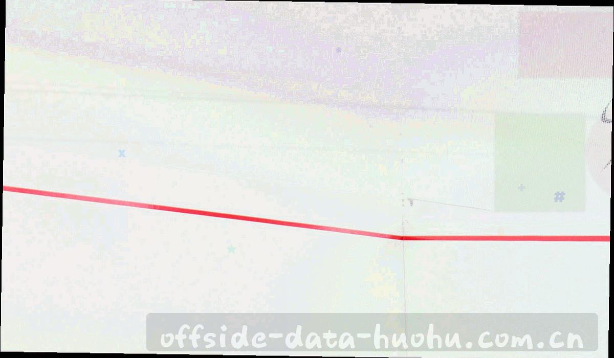 回放监视器质感的球场画面，画面中叠加参考线与判罚耗时读数，冷调处理